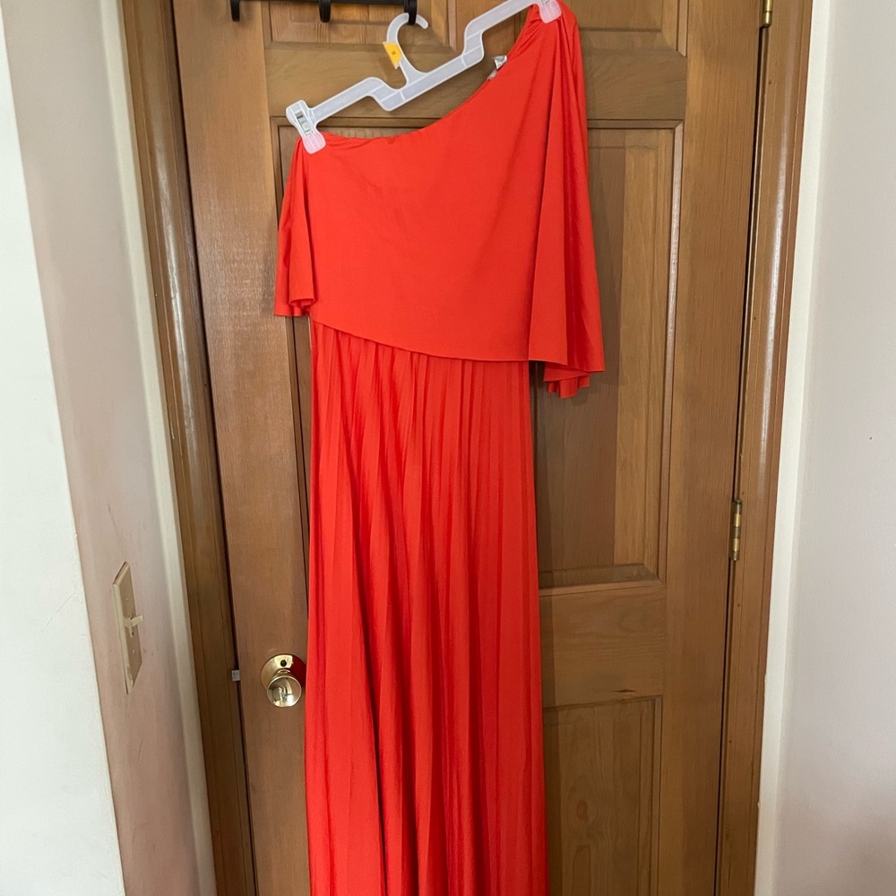 One Shoulder ASOS orange Summer Sun dress never worn